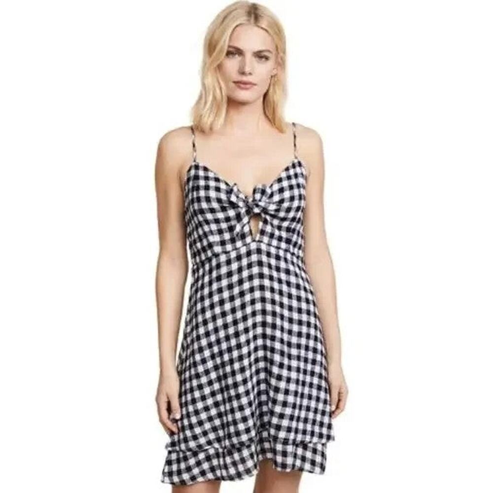 Rails August Tie Front Linen Blend Mini Dress - S… - image 4